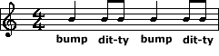 bump dit-ty in notation