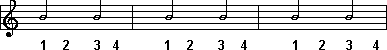 half note rhythm